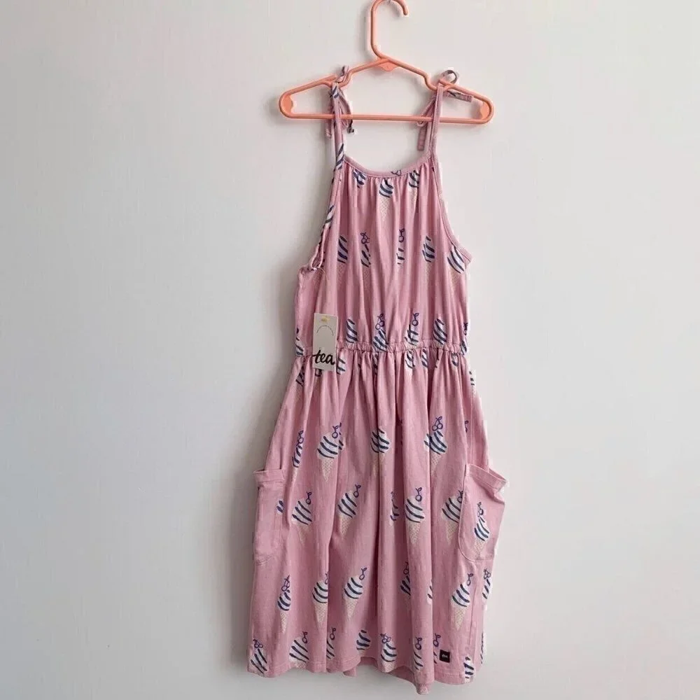NWT Tea Collection Pink Ice cream Dress, 12 Years